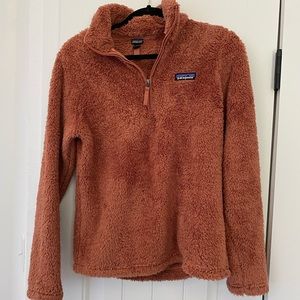NWOT Patagonia los gatos 1/4 zip pullover small rust red rose gold terra cotta